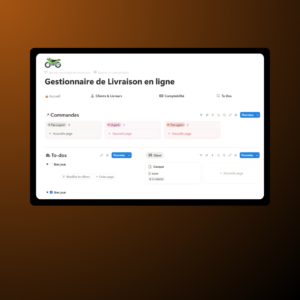 Template Notion : Gestionnaire de boutique